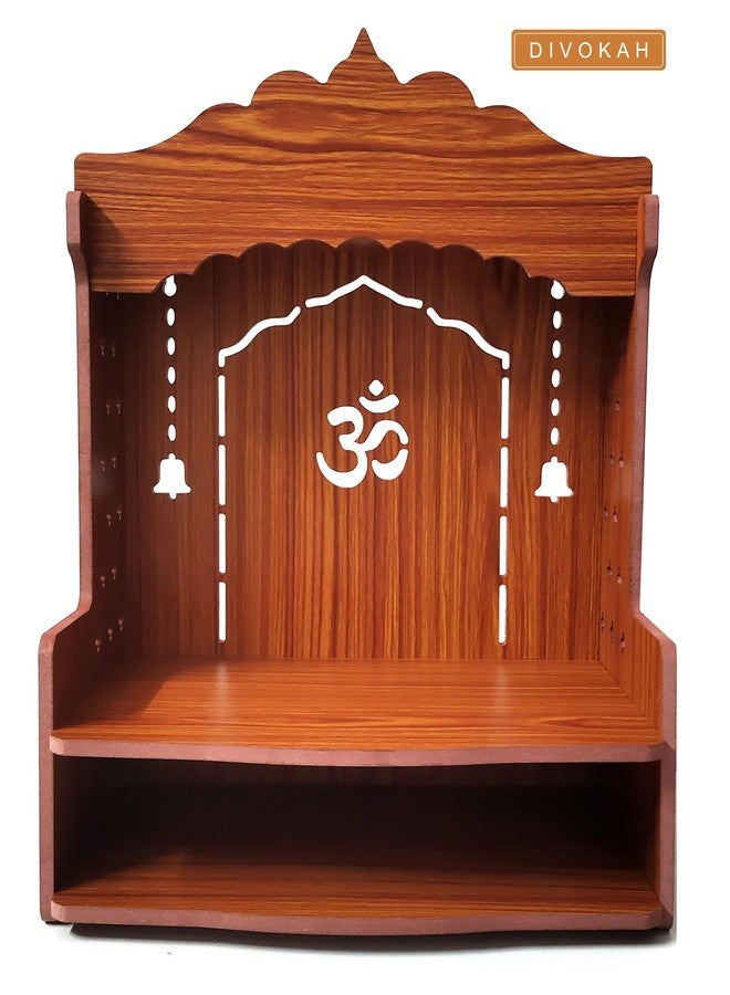DIVOKAH معبد خشبي جميل من خشب MDF من DIVOKAH® / معبد منزلي / معبد بوجا (سمك الخشب الرقائقي 8 مم) (ديكور WDN) - Image 2