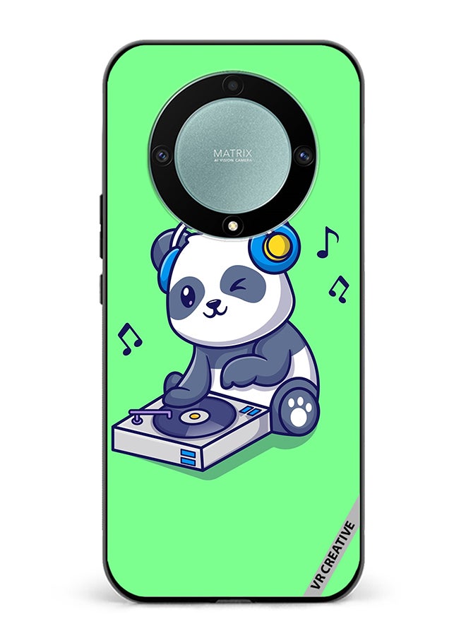 VR CREATIVE Protective Case Cover For Honor X9b Panda Playing Music Design Multicolour - Image 1