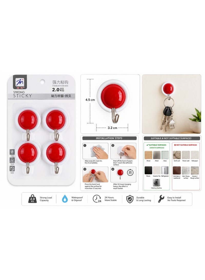 Self-adhesive wall hanger