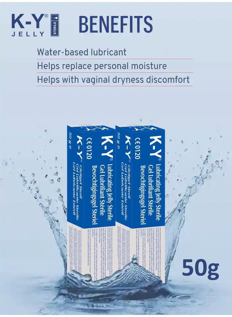 K-Y Intimate Moisturizing Lubricant Gel â€“ Smooth & Non-Sticky 50g Pack Of 2