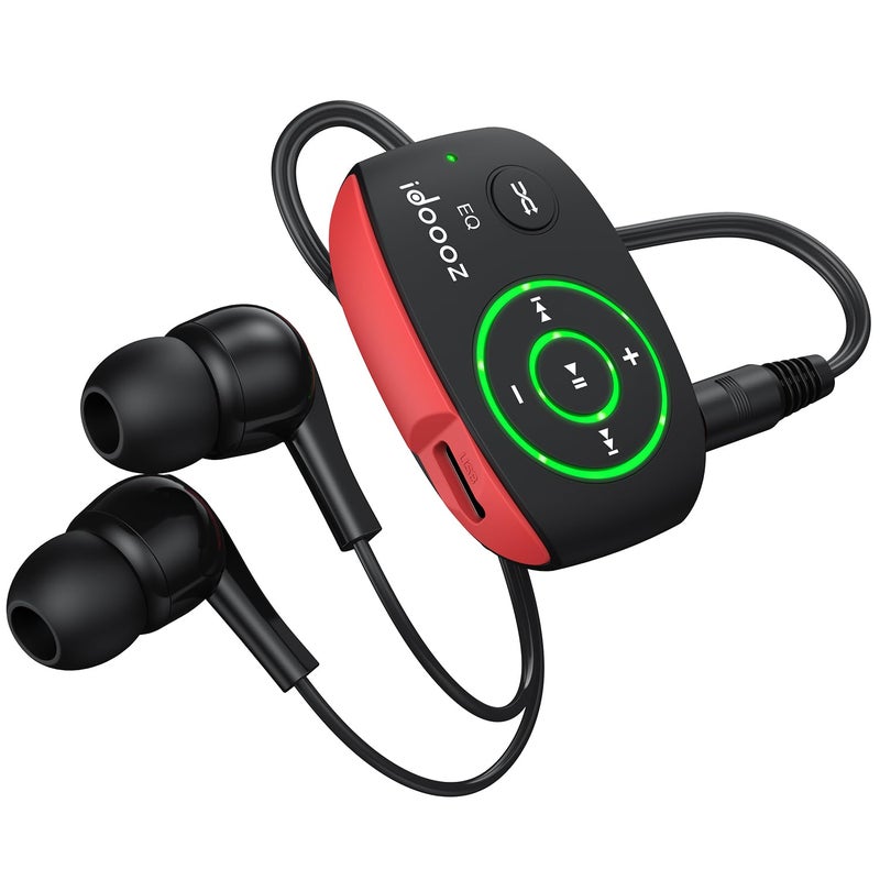 idoooz Mp3 Player with LED Light,idoooz X2 8GB Mini Mp3 Music Player,Clip Mp3 Player for Sports,Gym,Jogging,Running,Lossless Sound Quality - Image 1