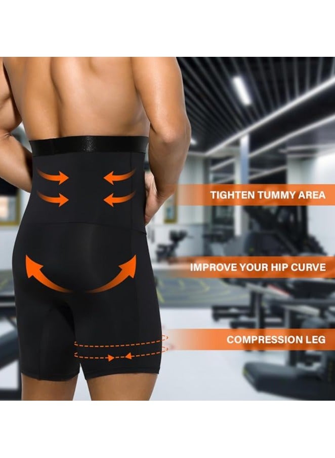 Generic Men's Body Shaper Tummy Control Slimming Shapewear Shorts High Waist Boxer Seamless Belly Girdle Boxers  - Image 3