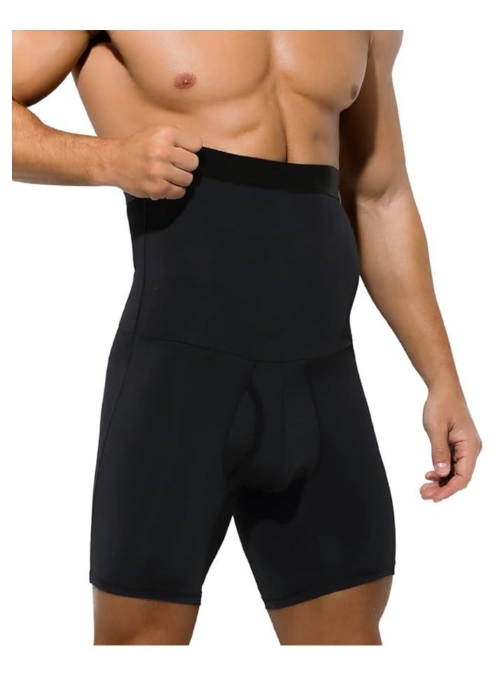 Generic Men's Body Shaper Tummy Control Slimming Shapewear Shorts High Waist Boxer Seamless Belly Girdle Boxers  - Image 4
