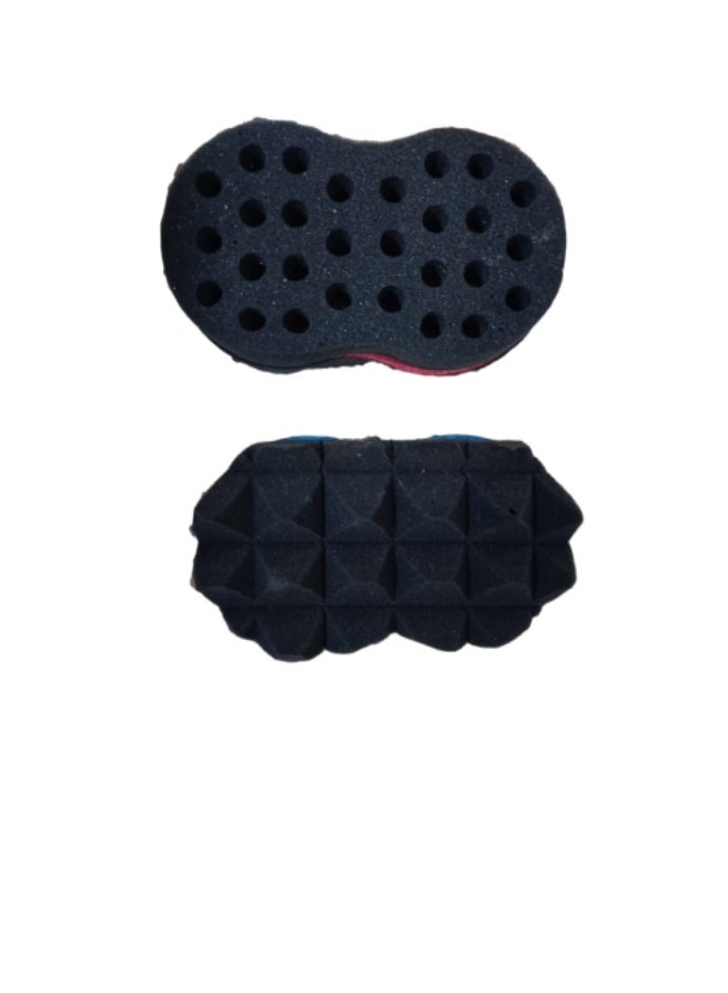 Generic Double-sided hair wrap sponge, one piece, multi-colour 