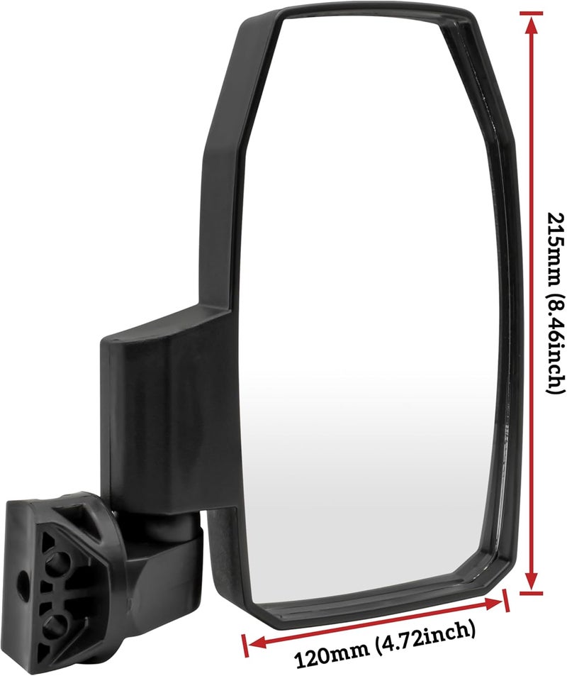 SAUTVS Adjustable Folding Side Rear View Mirrors for Polaris Ranger 1000 XP 570 900 (2PCS) - Image 5