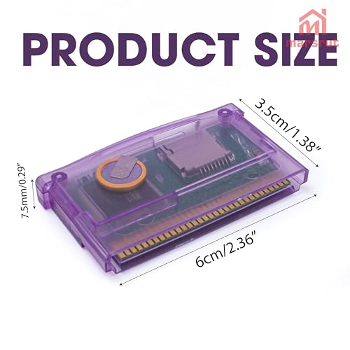 Marsrut GBA SD Cartridge Flash Cart Game Cartridge Support TF Card for GBA/SP/GBM/IDS/NDS/NDSL for GameBoy Advanced, FAT Format, Maximum Capacity to 2Gb, New Version - Image 2