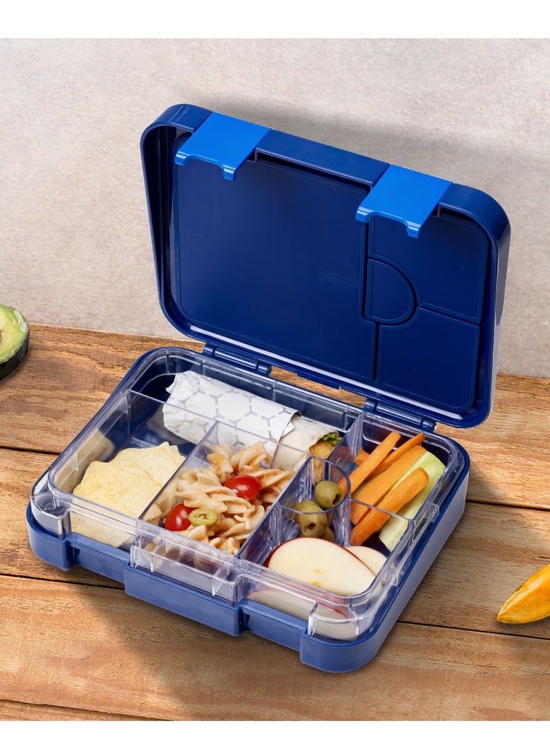Eazy Kids صندوق غداء إيزى كيدز مع حقيبة غداء معزولة ومجموعة قواطع - مجموعة - كل، نوم، لعبة أزرق - Image 5