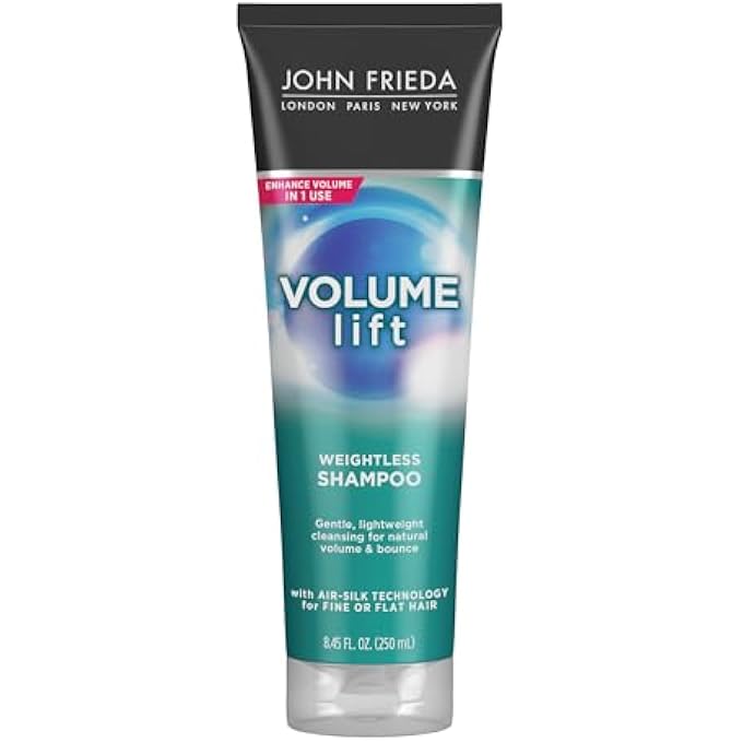 John Frieda VOLUME LIFT LIGHTWEIGHT SHAMPOO FOR NATURAL FULLNESS, 8.45 OUNCES, SAFE FOR COLOR-TREATED HAIR, VOLUMIZING SHAMPOO FOR FINE OR FLAT HAIR - Image 1
