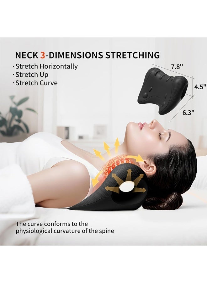Keranixy Neck and Shoulder Relaxer, Cervical Traction Device for TMJ Pain Relief and Cervical Spine Alignment, Chiropractic Pillow, Neck Stretcher,Neck Pain Relief - Image 2