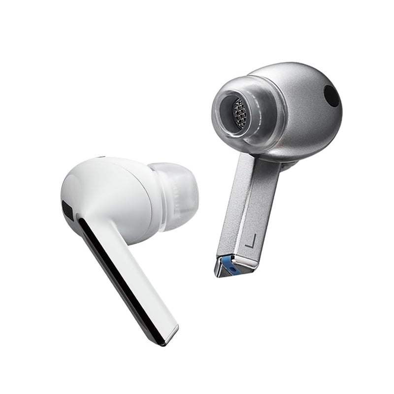 AZLA SednaEarfit Crystal for Galaxy Buds 3 Pro - Galaxy Buds Pro 3 Ear Tips - Premium Silicone Earbud Tips for Samsung Galaxy Buds 3 Pro - SMAPP-Certified (3 Pair) (Smoky Black, M-ML-L) - Image 1