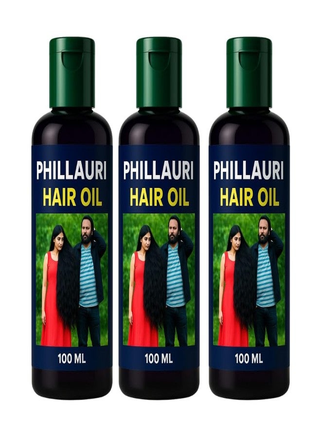 زيت الشعر بالأعشاب من فيلوري - مزيج طبيعي أصلي لشعر قوي وصحي | 300 مل (عبوة من 3 قطع)
