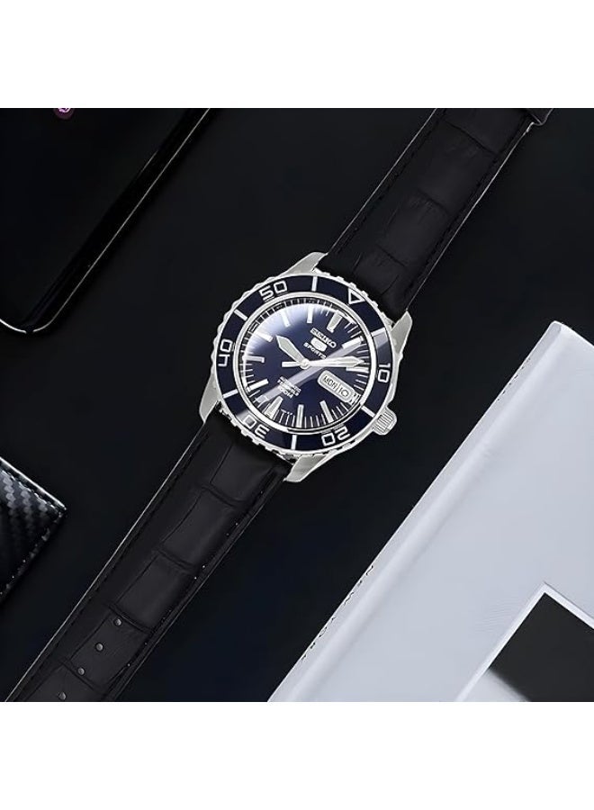 22mm Genuine Leather Replacement Watch Band Compatible with Samsung Watch, Huawei Watch 3, Gear S3, Huawei Watch 3/3 Pro/GT2 (46mm)/GT2 Pro/GT2e - Black - Image 5