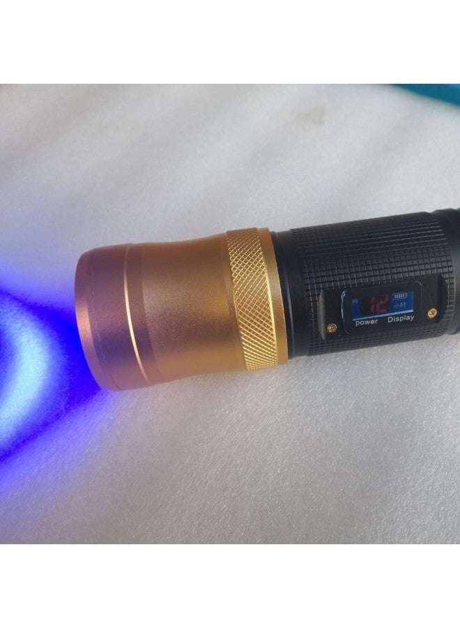 إسكدنيا Vertex 2020 Night Fishing Lights Blue And White Focusing Digital Fishing Lights Rechargeable Blue Light Manufacturers Direct Sales-Color:Lamp + Charger + Fishing Chair Bracket + Packaging - Image 4