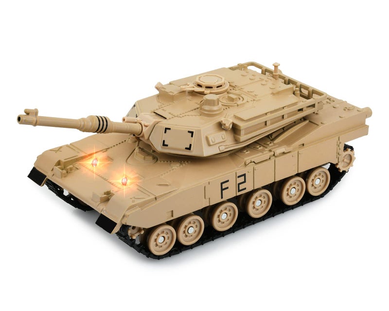 DS.DISTINCTIVE STYLE DS DISTINCTIVE STYLE 148 Scale Metal Tank Model M1A2 Abrams Main Battle Tank Toy Plastic Model with Sound and Light - Image 3