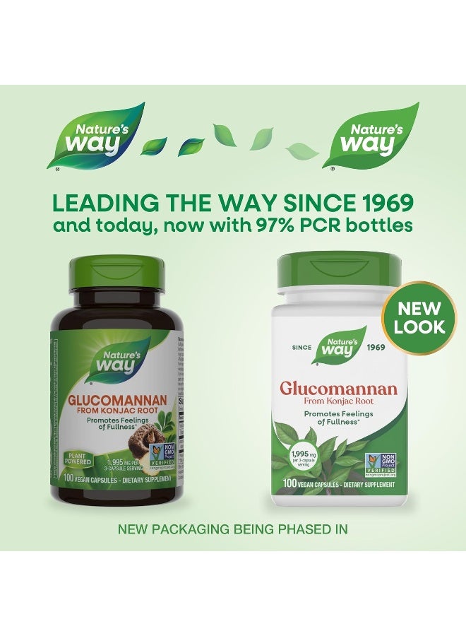 Nature's Way Glucomannan from Konjac Root, 1995 mg - 100 Vegan Capsules Packaging May Vary - Image 2