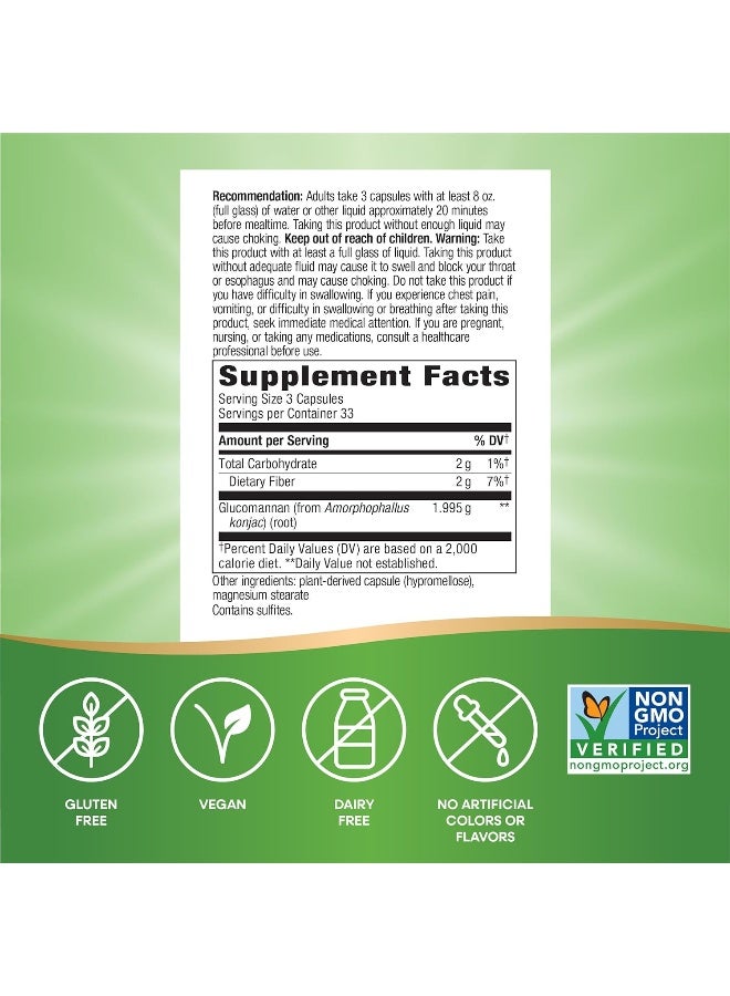 Nature's Way Glucomannan from Konjac Root, 1995 mg - 100 Vegan Capsules Packaging May Vary - Image 3