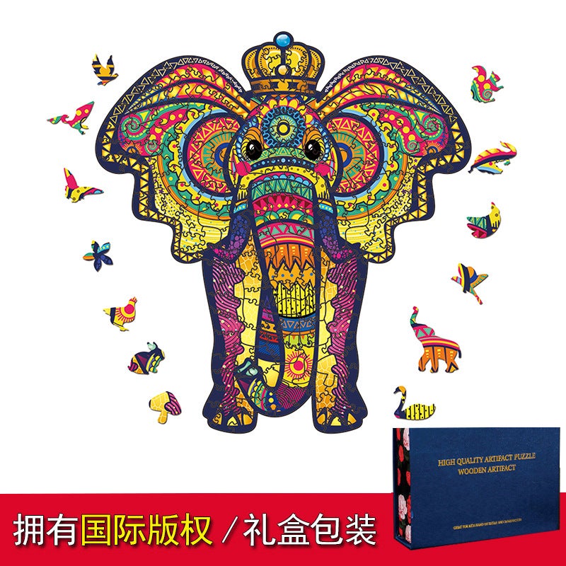 Lion Eagle Special-Shaped Wooden Puzzle Irregular Three-Dimensional Animal Puzzle Manufacturer Wooden Puzzle Puzzle Toy - Image 5