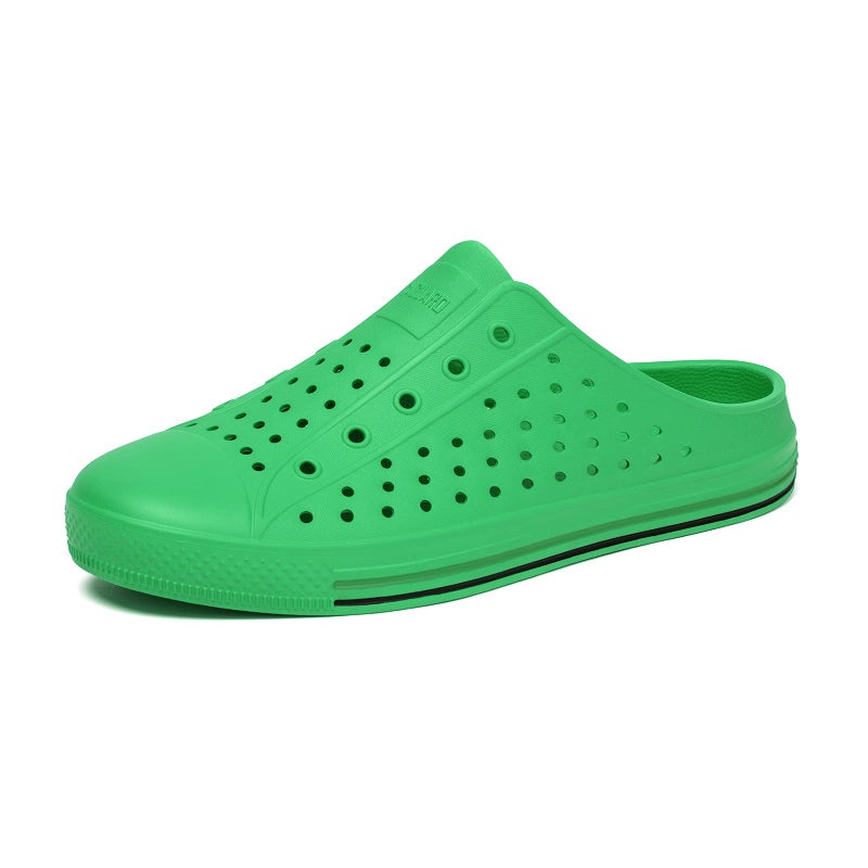 SAGUARO Women's Men's Garden Clogs Shoes Casual Slippers Unisex Quick Drying Sandals Summer Anti-Slip Beach Shoes Light Green 6.5 Women/4.5 Men - Image 1