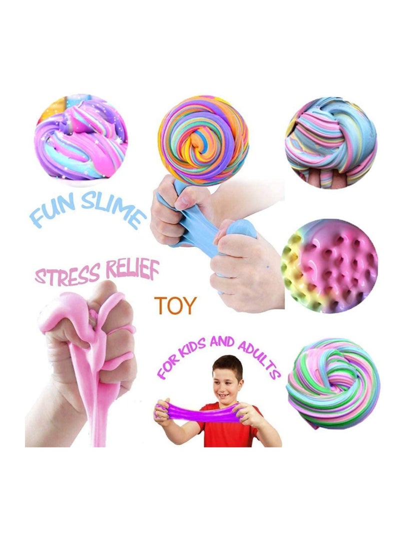 ليدين Slime Kit for Girls Boys with Box Ultimate Fluffy Slime Kit Supplies charms Stress Relief Slime Putty Toy for Girls Boys - Image 5