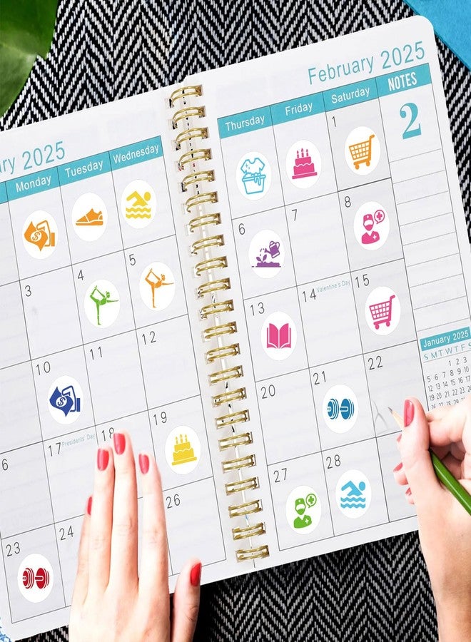 GSCWLD 600PCS Daily Planner Stickers, 0.5" Adventure Variety Pack for Travel Planning, Workout&Fitness, Scrapbooking, Calendars, Decorating, Birthdays, Reading, Family Events, to Do Appointments - Image 2