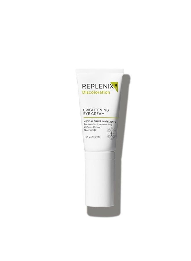 Replenix Brightening Eye Cream - Medical Grade Dark Circle Under Eye Treatment, Ultra Hyrdating, Brightening, Reduced Undereye Puffiness, 0.5 oz. - Image 1