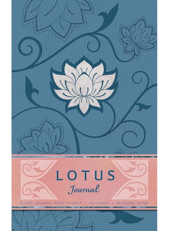 Lotus Hardcover Ruled Journal 