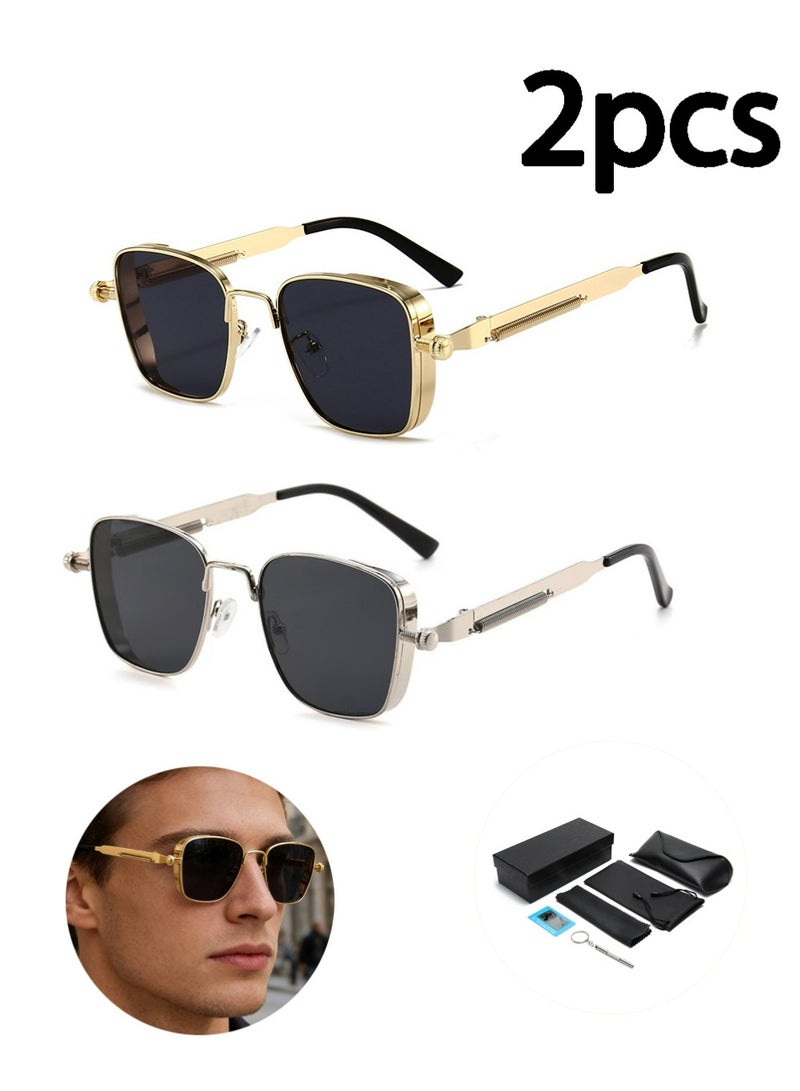 لاسيدو 2pcs نظارات شمسية رياضية مستقطبة للرجال والنساء 100٪ حماية الأشعة فوق البنفسجية ملفوفة وغير قابلة للكسر مناسبة للصيد والقيادة - Image 1