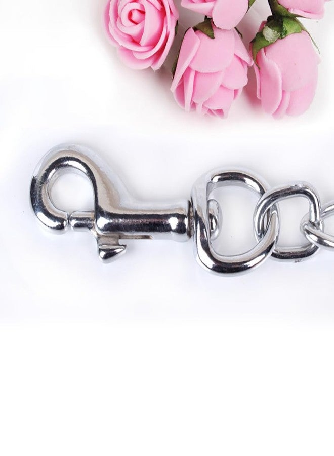 جي شلو طوق معدني للكلاب، طوق متين للحيوانات الأليفة، طوق مضاد للعض، طوق للجراء، سلسلة مقاومة للمضغ، حبل جر للحيوانات الأليفة بمقبض مبطن للكلاب الصغيرة والمتوسطة - Image 4