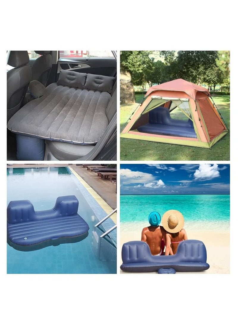 Generic Inflatable Back Seat car Air Mattress Travel Air Bed Cushion with Auto Pump and Two Pillows, Portable Camping Vacation Rest Sleeping Pad Fits Universal SUV Truck Minivan Separable Extended  - Image 5