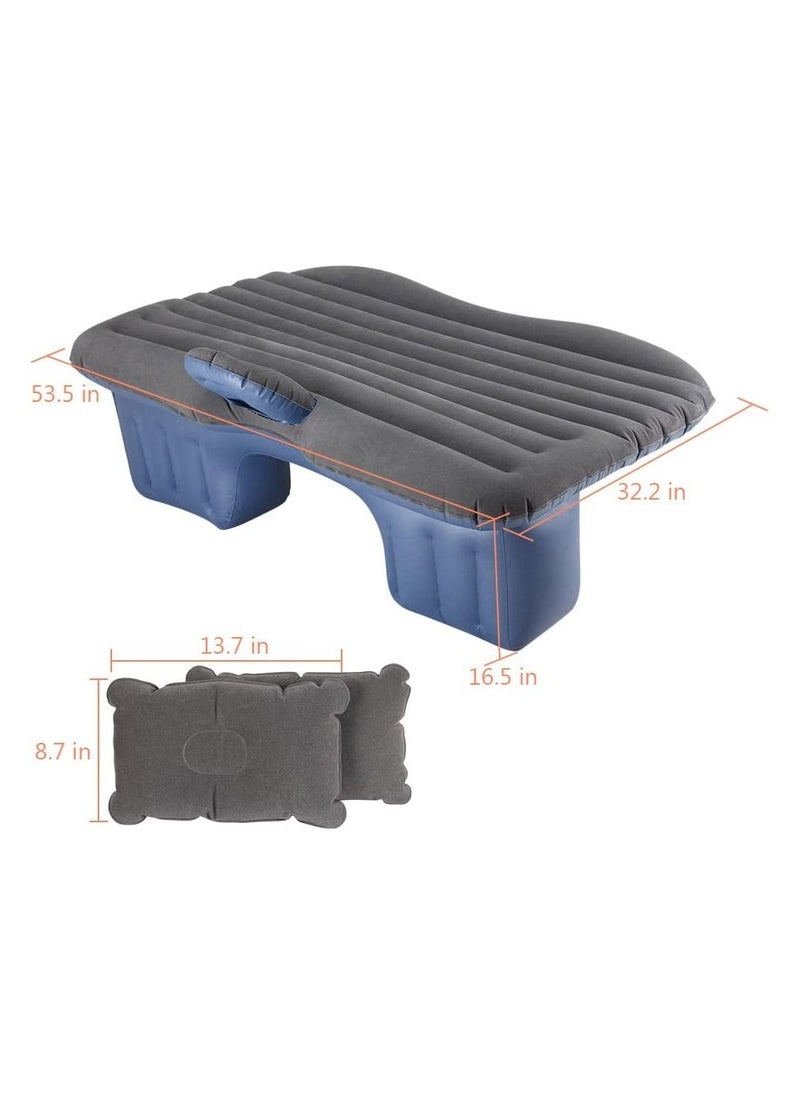 Generic Inflatable Back Seat car Air Mattress Travel Air Bed Cushion with Auto Pump and Two Pillows, Portable Camping Vacation Rest Sleeping Pad Fits Universal SUV Truck Minivan Separable Extended  - Image 4