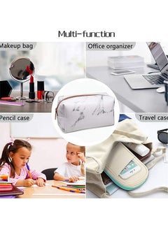 Depend Marble Pencil Case Big Capacity Pencil Bag Portable Office Stationery Makeup Bag School Supplies Suitable for Middle High School  - Image 5