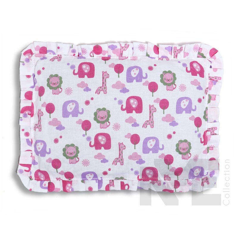 NME COLLECTION Baby Pillow for Newborns with Mustard Seed Filling | Rai Head Shaper Pillow for Infants | Neck Support Pillow 0-12 Months |Sleep Essentials for Your Little One (NME_Lion) - Image 2