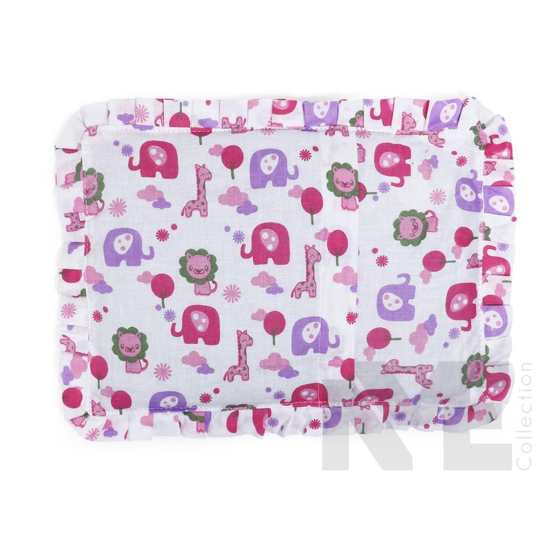 NME COLLECTION Baby Pillow for Newborns with Mustard Seed Filling | Rai Head Shaper Pillow for Infants | Neck Support Pillow 0-12 Months |Sleep Essentials for Your Little One (NME_Lion) - Image 3