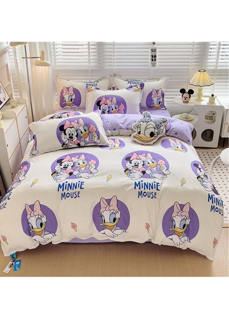 4pcs bedding set 2 pillowcases 1 quilt cover 1 bed sheet four-piece set with creative and fashionable styling - Image 2