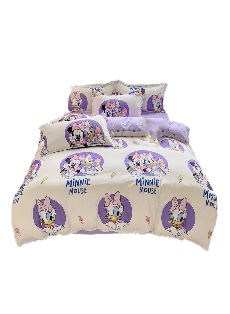 4pcs bedding set 2 pillowcases 1 quilt cover 1 bed sheet four-piece set with creative and fashionable styling - Image 1