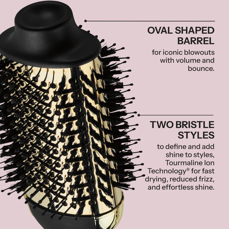 HOT TOOLS 24K Gold Blow Dryer Brush - Hot Air Brush for Salon-Worthy Volume in One Step - Volumizer with 24K Gold Technology for Fast Styling & Long-Lasting Results - Image 4