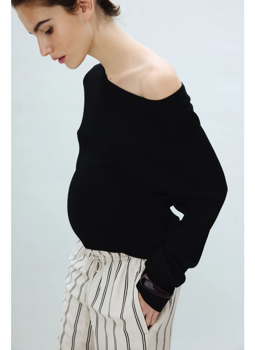 H&M Mama Before & After Linen-Blend Trousers