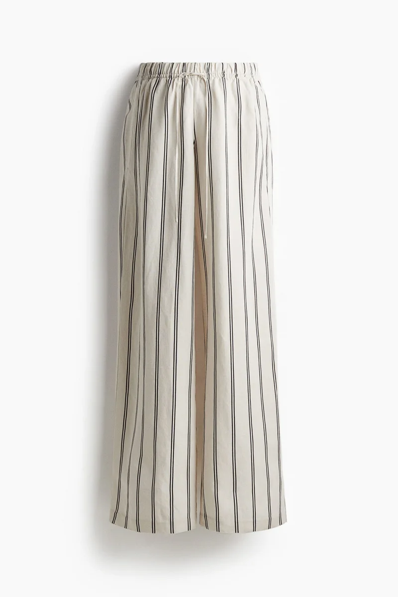 H&M Mama Before & After Linen-Blend Trousers