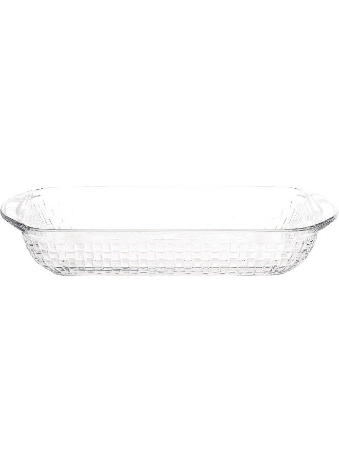 Anchor Hocking 3 Quart Basketweave Cake Dish - Image 2