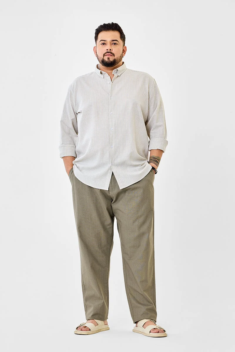 SNITCH بنطلون قطني % برباط مقاس كبير