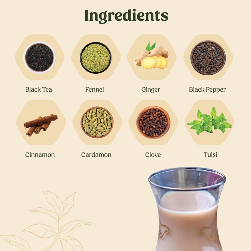 Mittal Teas Bollywood Masala Chai | Organic Indian Tea Bags | Handcrafted, Eco-Friendly | Vegan, Keto-Friendly | Gourmet Blend | Imported Authenticity | Pack of 2 - Image 3