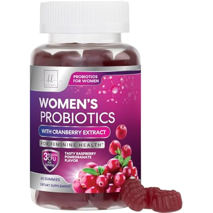 Hello Lovely! Probiotics for Women Gummies with Cranberry - 6 Premium Strains for PH Balance - Women Probiotics for Digestive Health, Vaginal & Immune Support, Women's Probiotic Feminine Health Gummy - 60 Gummies - Image 1