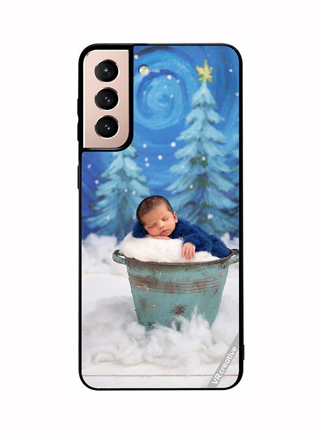 VR CREATIVE Protective Case Cover For Samsung Galaxy S21 5G Snowy Baby Design Multicolour - Image 1