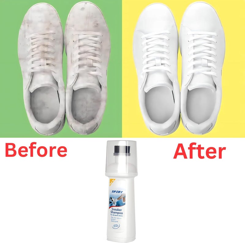 Fitto Shoe Shampoo & Cleaner for All Colors - 100ml | Premium Shoe Cleaning Solution | Safe for Leather, Suede, Canvas & More | Effective Stain Removal & Fresh Scent - Image 2
