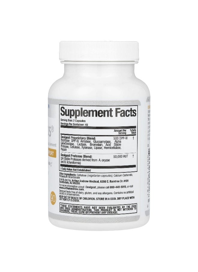 Arthur Andrew Medical Arthur Andrew Medical, Devigest ADS, Advanced Digestive Support,  90 Capsules  - Image 2