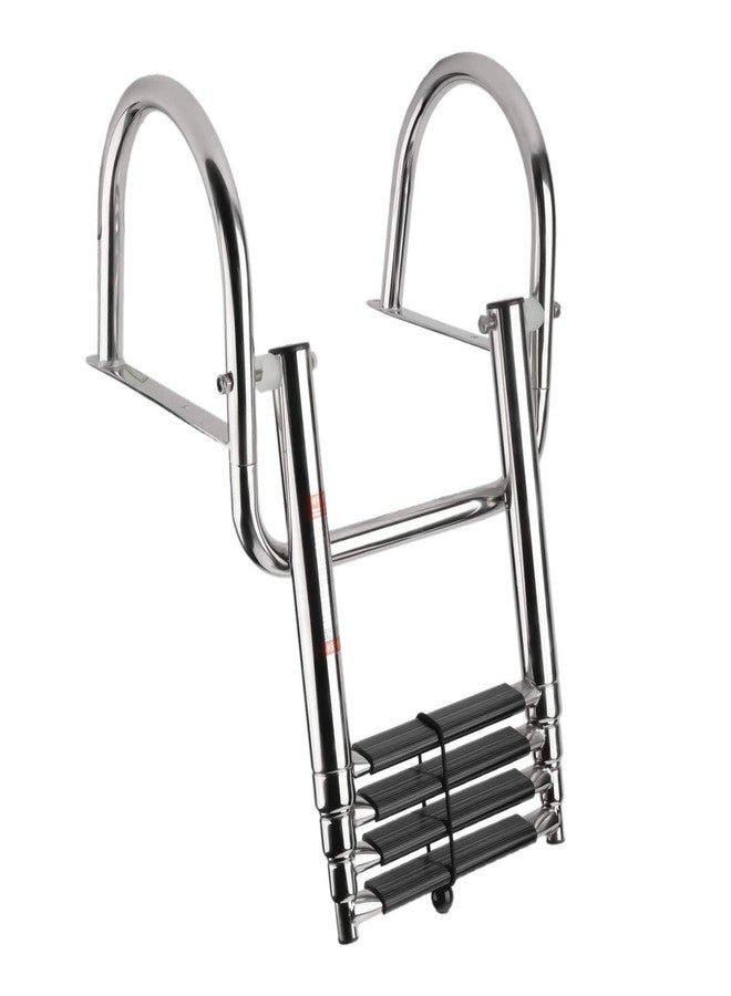NovelBee 4 Step Inboard Boat Ladder,Stainless Steel Telescoping Step Ladder Folding Dock Ladder for Marine Boat Yacht Swimming Pool - Image 4