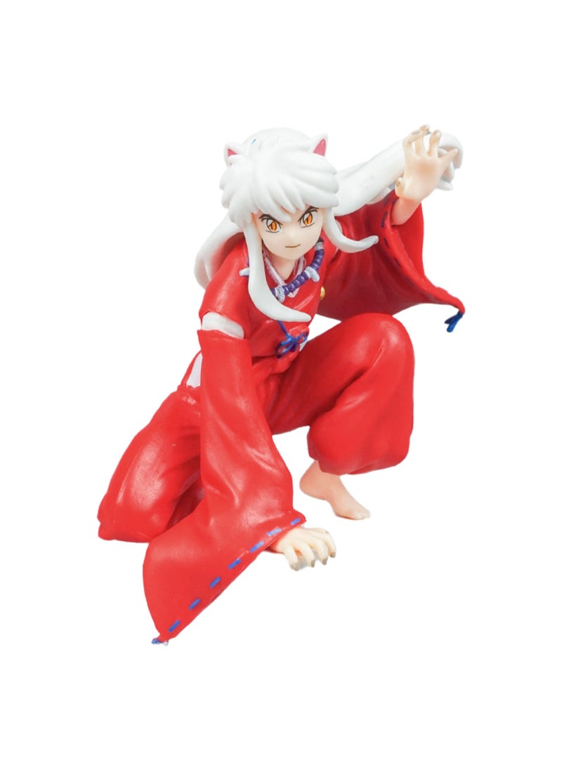 Generic - Inuyasha Sitting Posture Cup Noodle Two-dimensional Hand-made Model Doll Car Interior Decoration Ornaments Model - Image 1