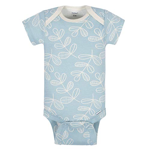 Grow by Gerber Baby Girls 5-Pack Short-Sleeve Onesies Bodysuits, Orange/Yellow/Green/Ivory, 12 Months - Image 5