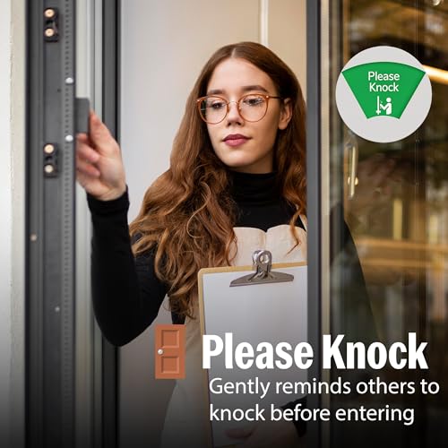 The AutoStory AutoStory Rotating Office Door Sign – 6 Status Options | Do Not Disturb | In a Meeting | Please Knock | Back Soon | Working Remotely | 6-Inch Privacy Sign for Home & Office White - Image 4