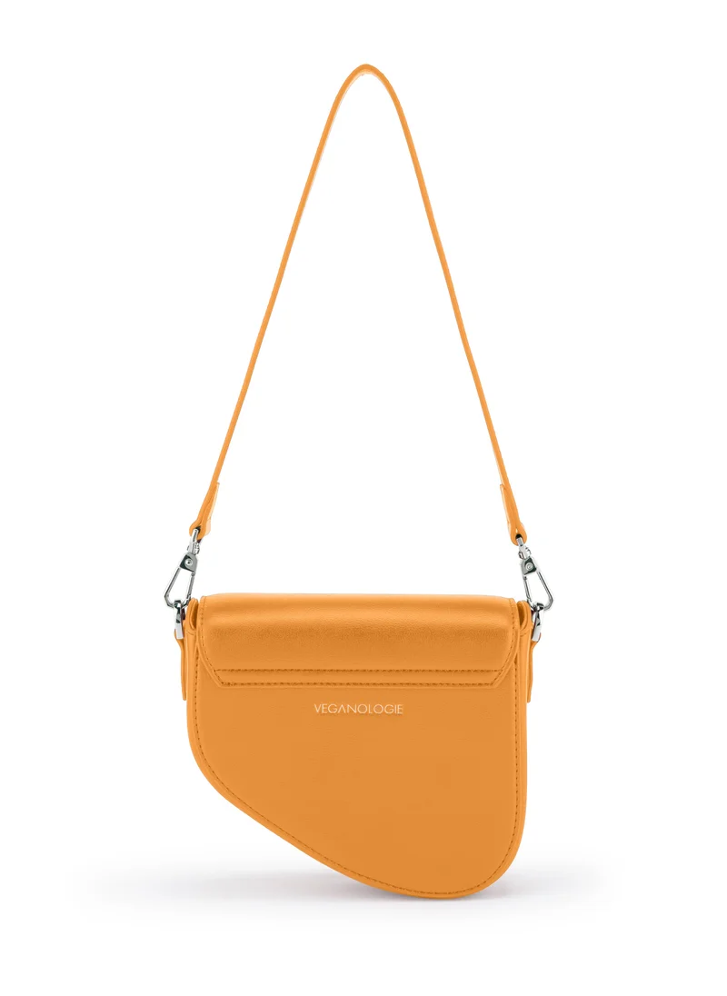 فيجانولوجي Pebble Shoulder Bag in Orange Made From 1 Bamboo Stem